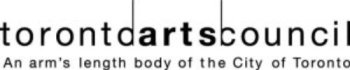 Toronto
arts coucil logo